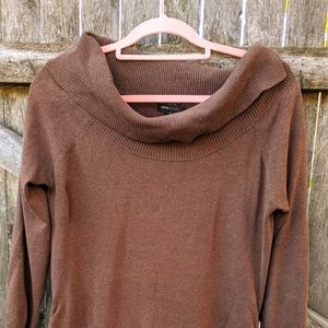 BCBGMaxAzria Cowl Neck Cotton Blend Tunic